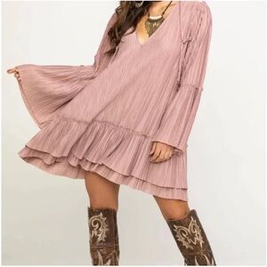 Free People Cant Help It Mini Dress in Pink Clay Size XS Retail $138 NWT